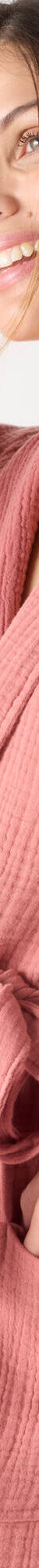Peignoir col châle mixte triple gaze de coton Colombine®, personnalisable (bois de rose) Peignoir col châle mixte triple gaze de coton Colombine®, personnalisable (bois de rose)